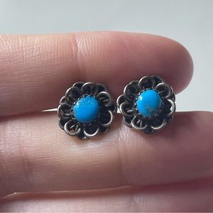 Sterling Flower Earrings